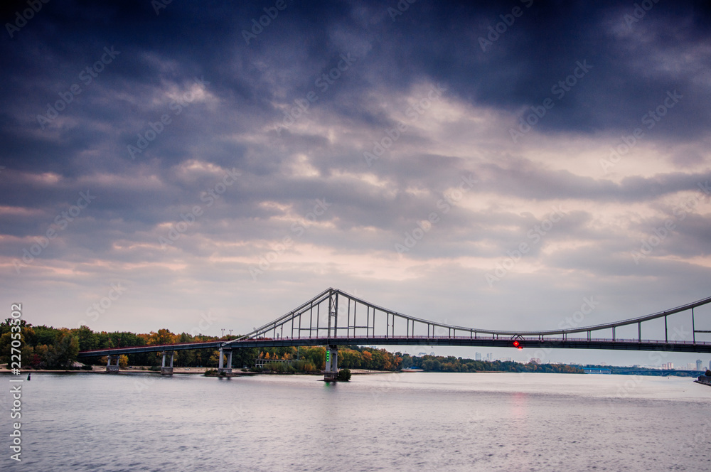Parkovy (Pedestrian) Bridge in Kyiv Ukraine 2018 Parkovy (Pedestrian) Bridge in Kyiv Ukraine 2018