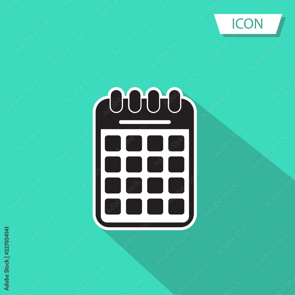 Calendar icon vector isolated on white background. Calendar icon vector isolated on white background.