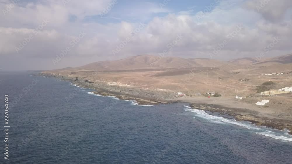 aerial view of the west coast of fuerteventura aerial view of the west coast of fuerteventura