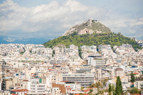 Ateny , widok z Akropou na miasto