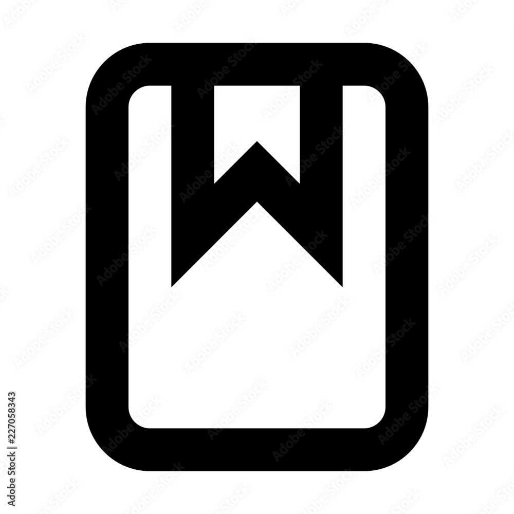 Bookmark School Education Learning University vector icon Bookmark School Education Learning University vector icon