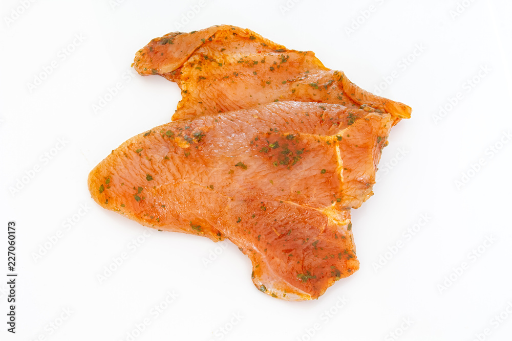 raw chicken on white background raw chicken on white background