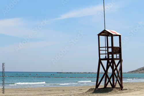 Lifesaver Stand on the beach