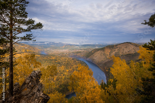 Taiga landscape and rivers in autumn © Александр Денисюк