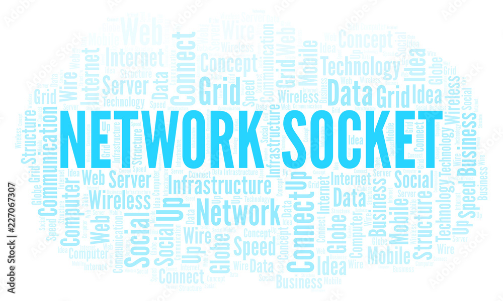 Network Socket word cloud. Network Socket word cloud.