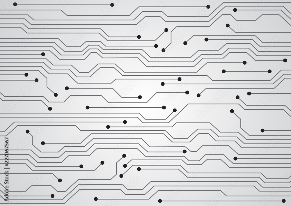 Obraz premium Abstract background technology with dots and lines. Vector social network and connecting concept.