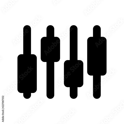 Brokerage Candlestick Chart Wallstreet vector icon