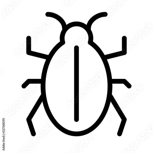 Bug Computer Service IT Programming Hardware Webdesign vector icon