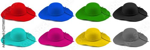Canvas-taulu Elegant woman hat