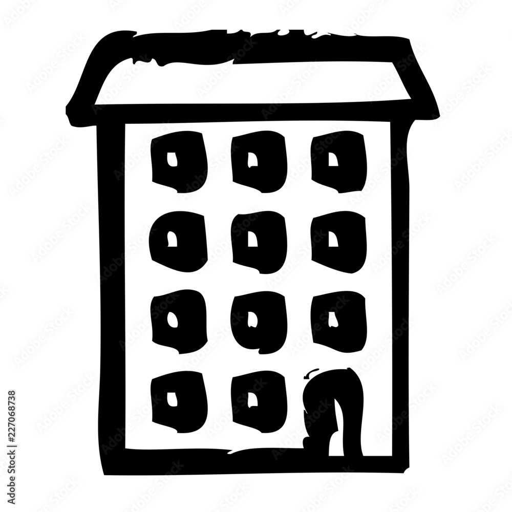Building Big House Real Estate Agency Service Broker vector icon Building Big House Real Estate Agency Service Broker vector icon