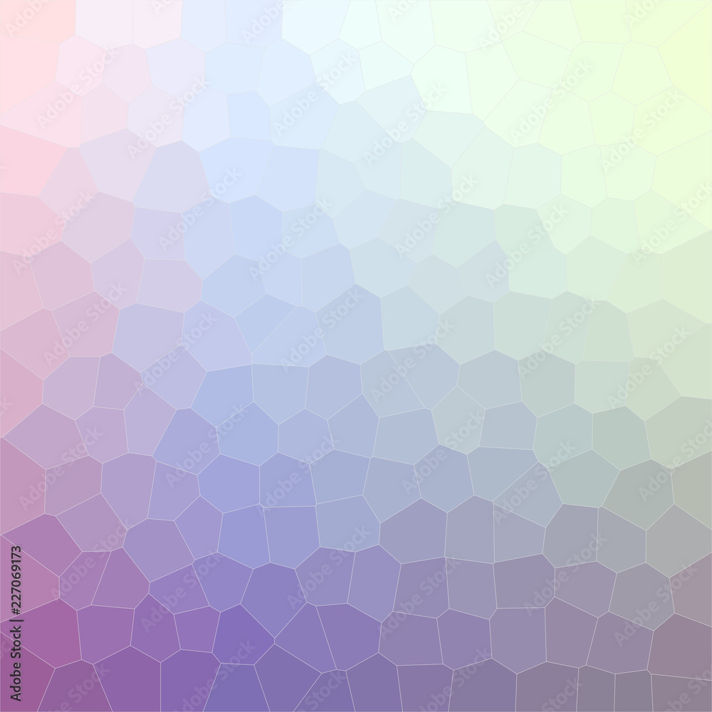 Obraz premium Illustration of purple and yellow middle size hexagon square background.