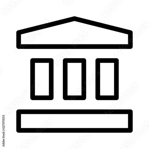 Building Columns City Town Map Locations vector icon