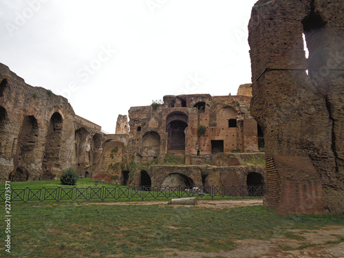 Slika na platnu old catacomb ruins in rome at the holiday