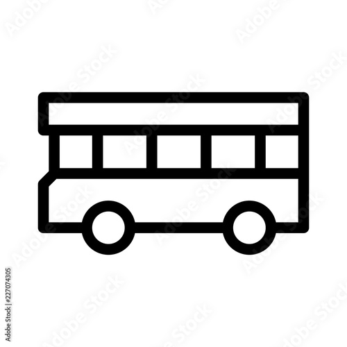 Bus 3 City Town Map Locations vector icon
