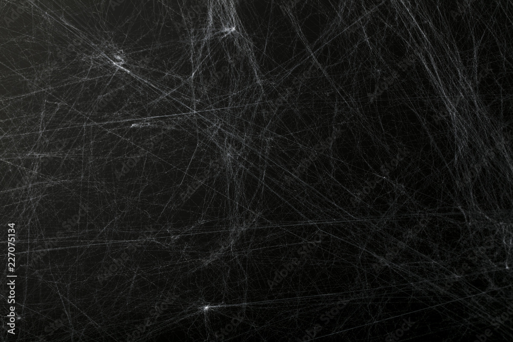 Halloween creepy cobweb spiders web with a black background - obrazy, fototapety, plakaty 