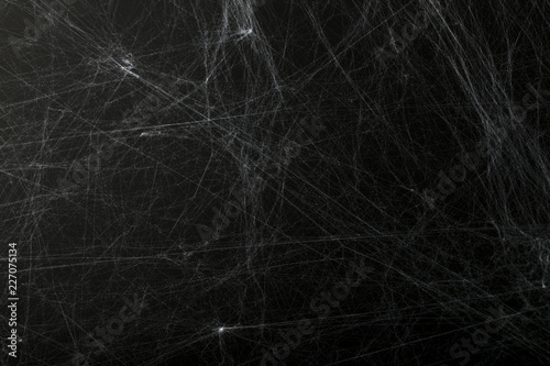 Obraz na płótnie Halloween creepy cobweb spiders web with a black background