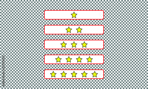 Sterne Button Set Transparent