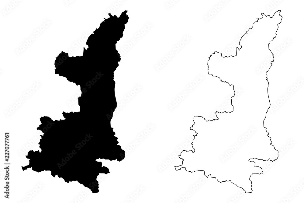 Shaanxi Province (Administrative divisions of China, China, People's Republic of China, PRC) map vector illustration, scribble sketch Shaanxi map