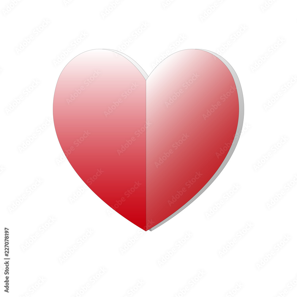 red heart isolated on white background red heart isolated on white background