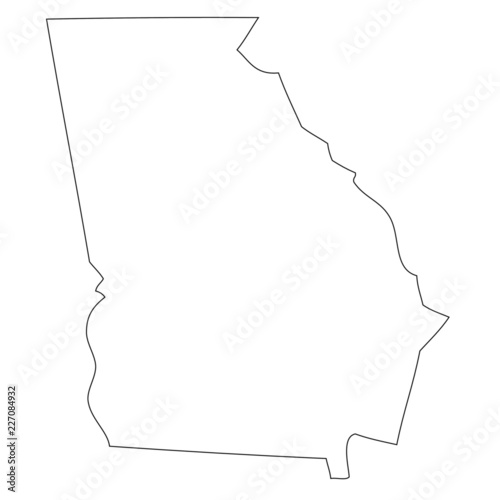 Georgia - map state of USA photo