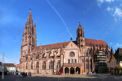 Freiburg minster without scaffolding on the tower