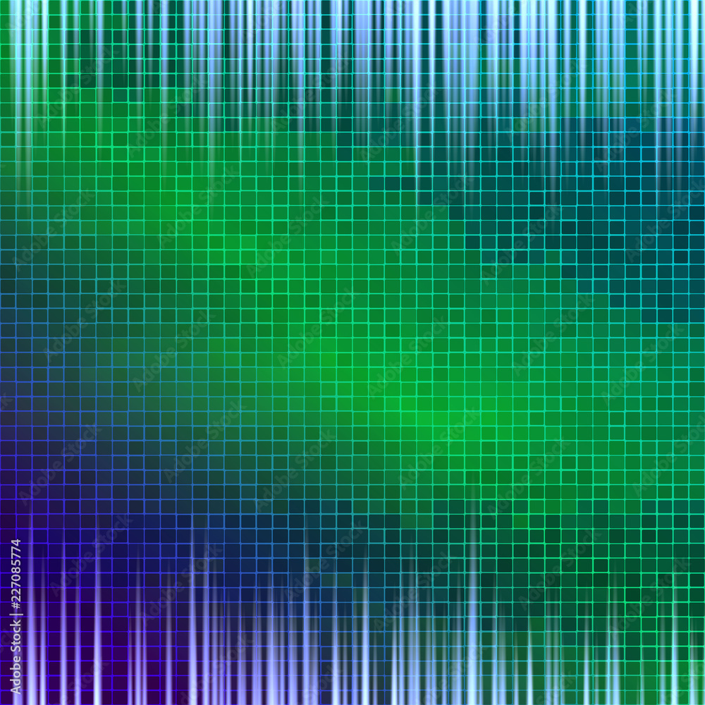 Abstract background of colored squares. Vector
