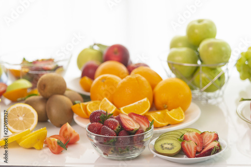 Various fresh fruits for health  organic fruit