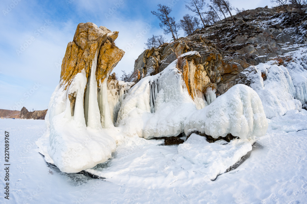 Lake Baikal in winter