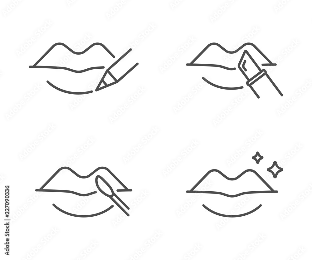 Obraz premium Lips makeup vector