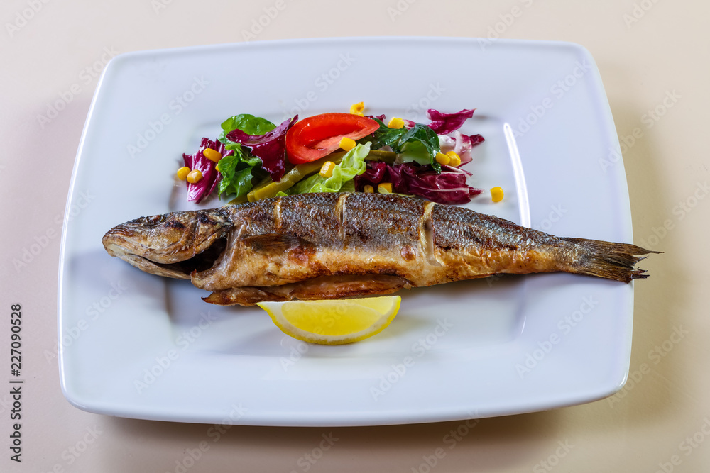 Grilled seabass with lemon Grilled seabass with lemon