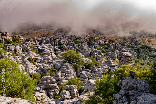 Landscape of the Torcal de Antequera.