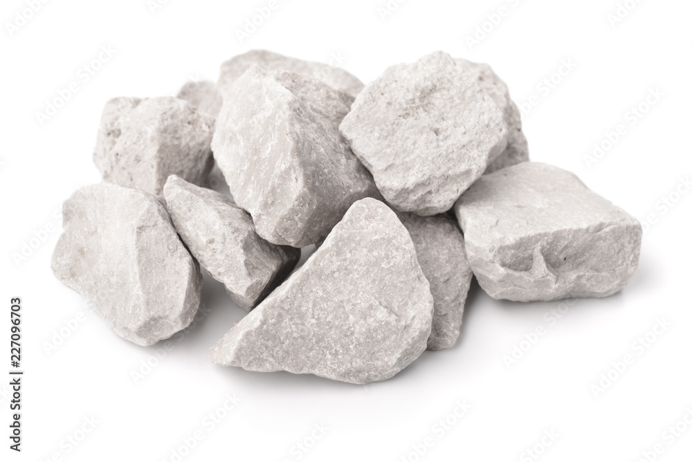 Crushed marble stones