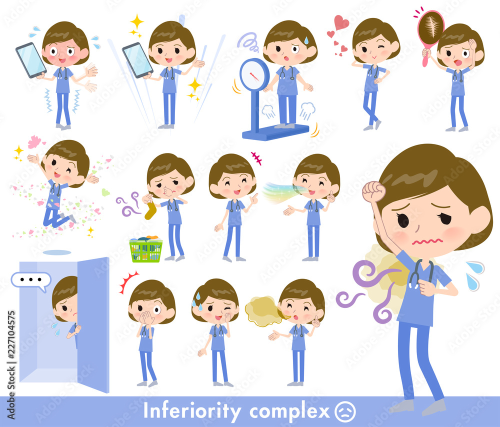 surgical operation blue wear women_complex surgical operation blue wear women_complex