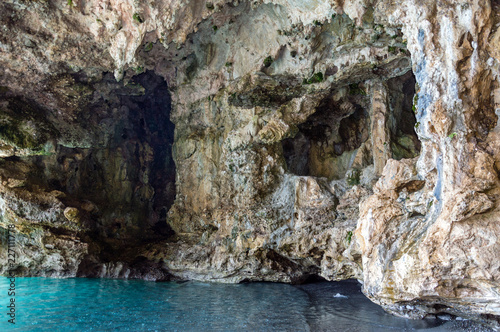 Stunning cave in the seacoast of Palinuro Cilento Italy