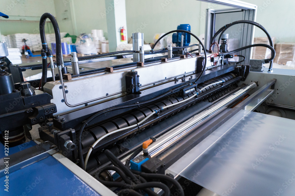 line for the production of polyethylene or polypropylene bags line for the production of polyethylene or polypropylene bags
