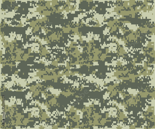 Print texture military camouflage repeats seamless army green