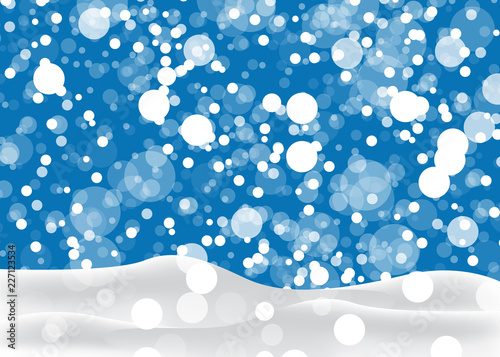 Winter background - falling snow