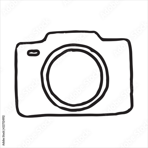 Camera doodle icon