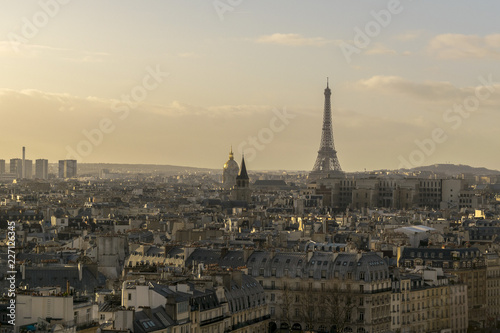 Eiffel Tower from Notre Dame cathedral © PlinioMarcos
