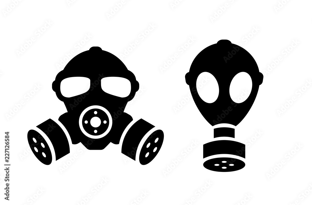 Gas mask vector icon