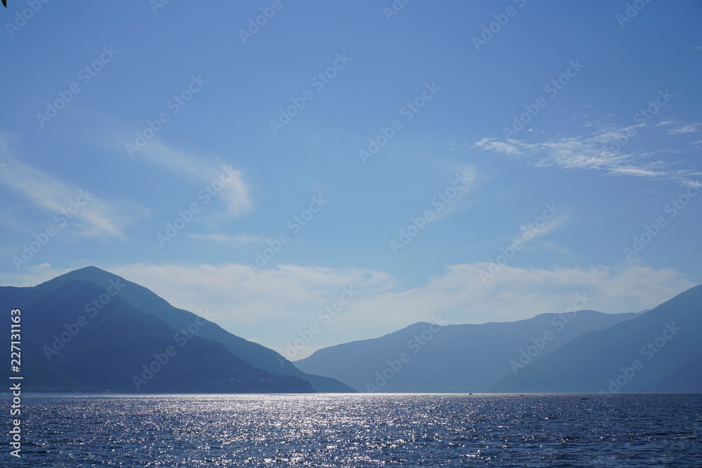Clouds over the lake Maggiore Clouds over the lake Maggiore