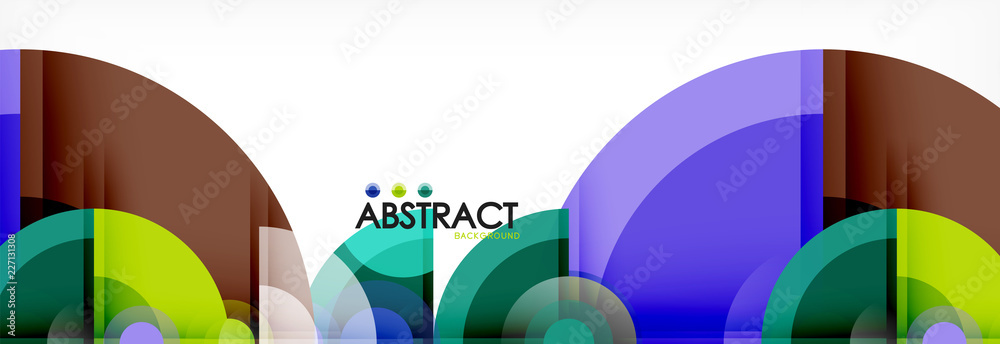 Obraz premium Circle abstract background