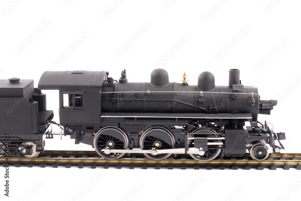 Naklejka premium Old Steam Electric Toy Train