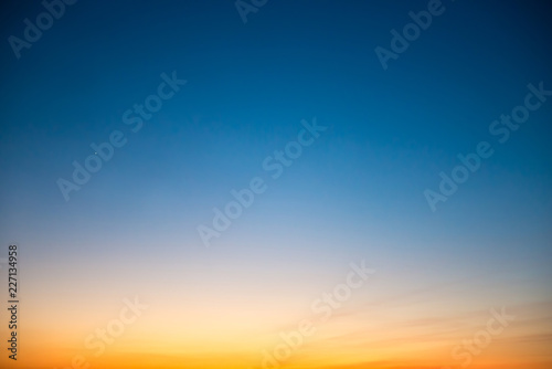 Sunset in the sky with blue, orange and red dramatic colors © Pavlo Vakhrushev