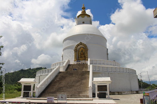 Translation: the main stupa of the World Peace Pagoda photo