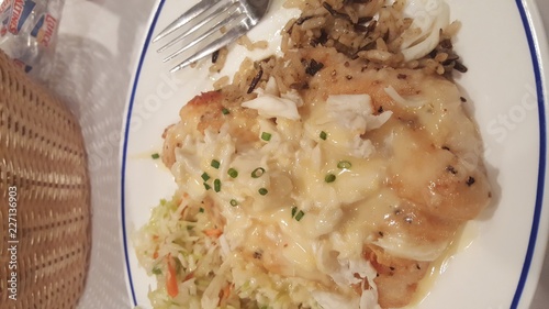 Canvas-taulu Pan seared Scamp closeup