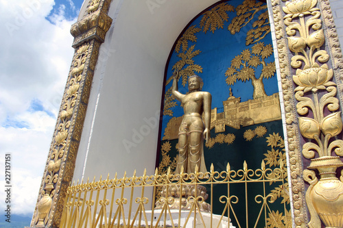 Translation: the main stupa of the World Peace Pagoda photo