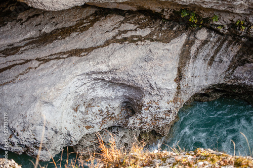 Kamennomostsky canyon - part of the gorge of the Belaya River, which is equipped with a guided tour. Khadzhokhskaya gorge photo