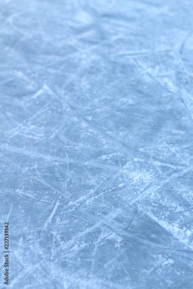 Traces of skates on the ice Traces of skates on the ice