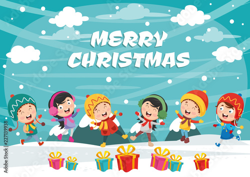 Vector Illustration Of Christmas